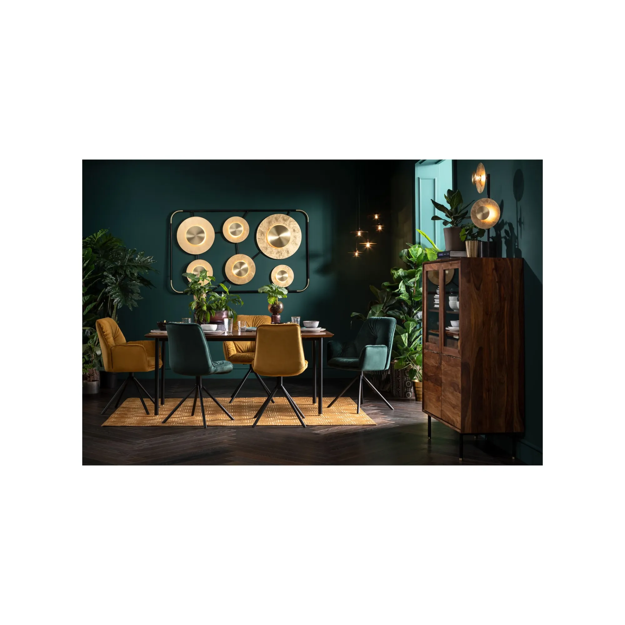 KARE Design Chaise Avec Accoudoirs Mila Velours Vert ^ Chaise