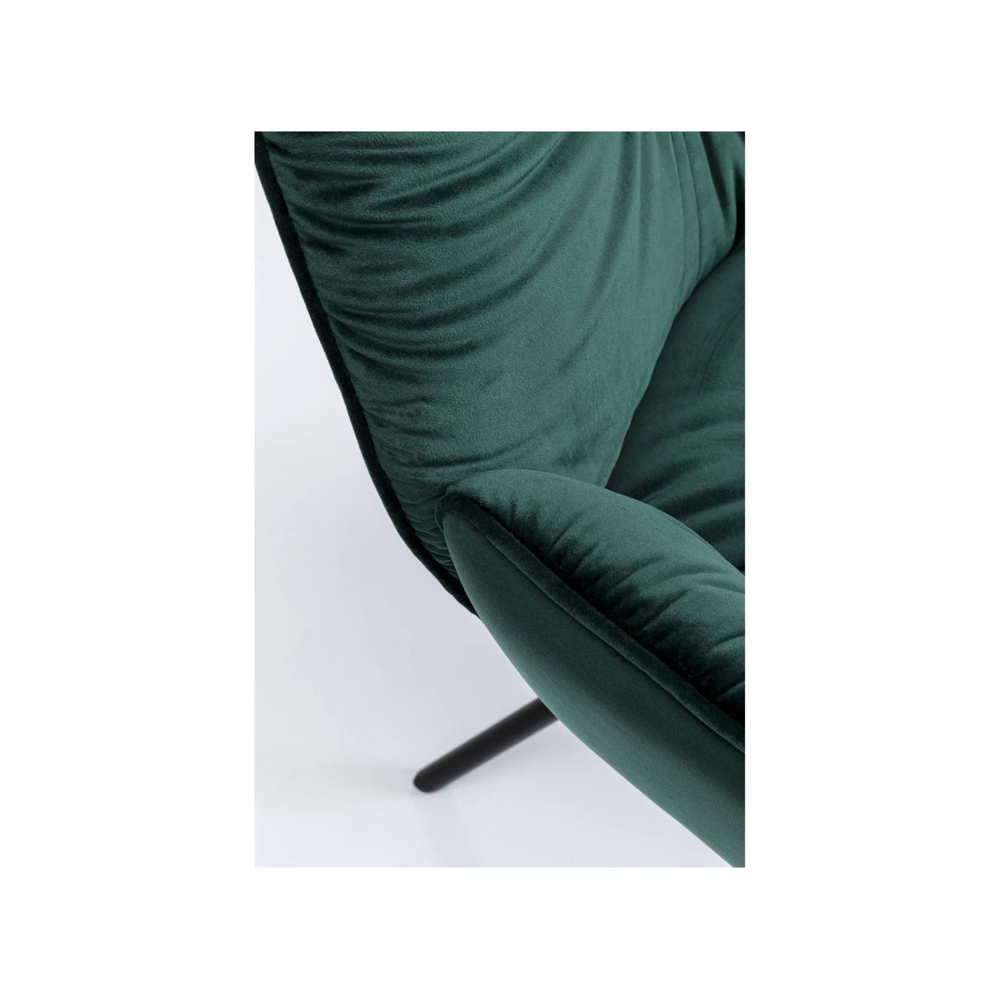 KARE Design Chaise Avec Accoudoirs Mila Velours Vert ^ Chaise