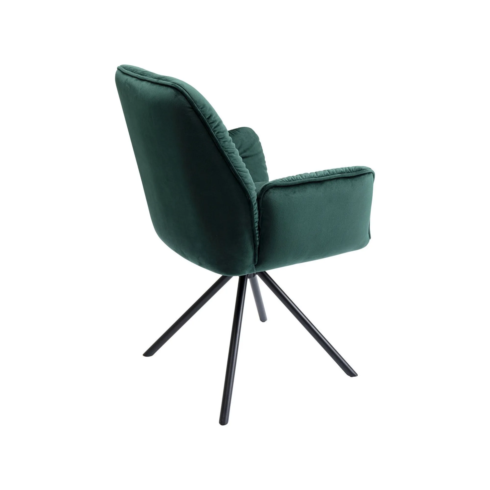 KARE Design Chaise Avec Accoudoirs Mila Velours Vert ^ Chaise