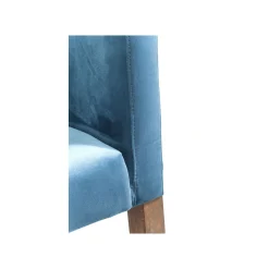 KARE Design Chaise Avec Accoudoirs Mode Velours Bleu Pétrole ^ Chaise