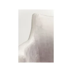 KARE Design Chaise Avec Accoudoirs Mode Velours Gris ^ Chaise