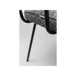 KARE Design Chaise Avec Accoudoirs Orelie Noire Et Blanche ^ Chaise