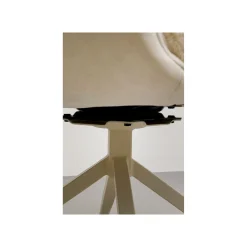 KARE Design Chaise Avec Accoudoirs Pivotante Hilla Crème ^ Chaise