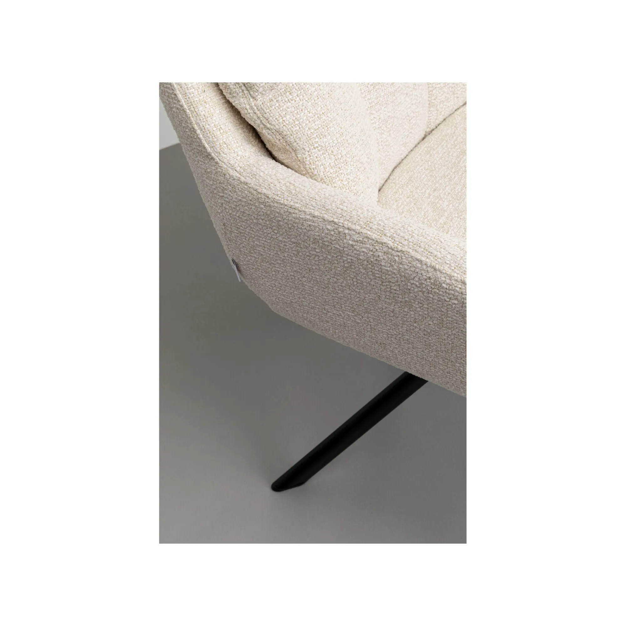 KARE Design Chaise Avec Accoudoirs Pivotante Molly Crème ^ Chaise