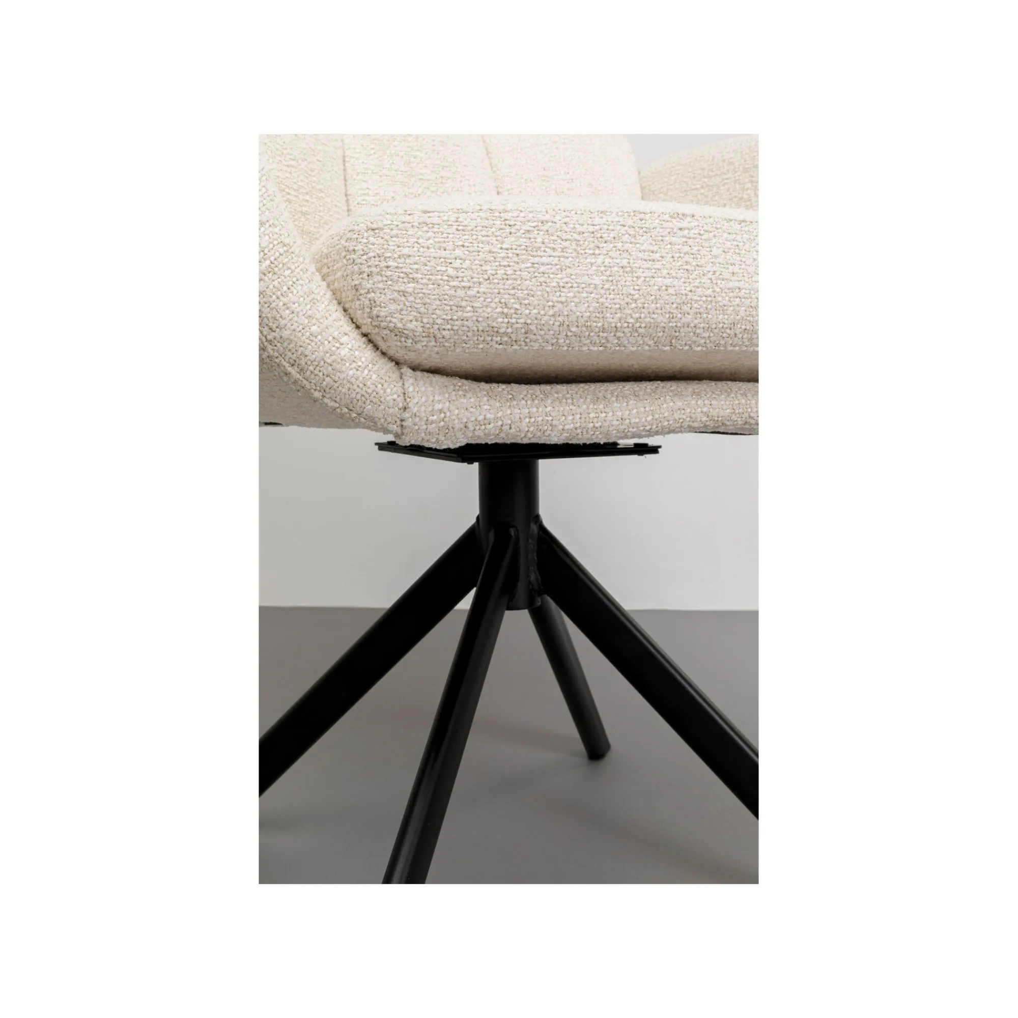 KARE Design Chaise Avec Accoudoirs Pivotante Molly Crème ^ Chaise
