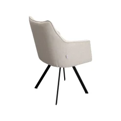 KARE Design Chaise Avec Accoudoirs Pivotante Modino Crème ^ Chaise