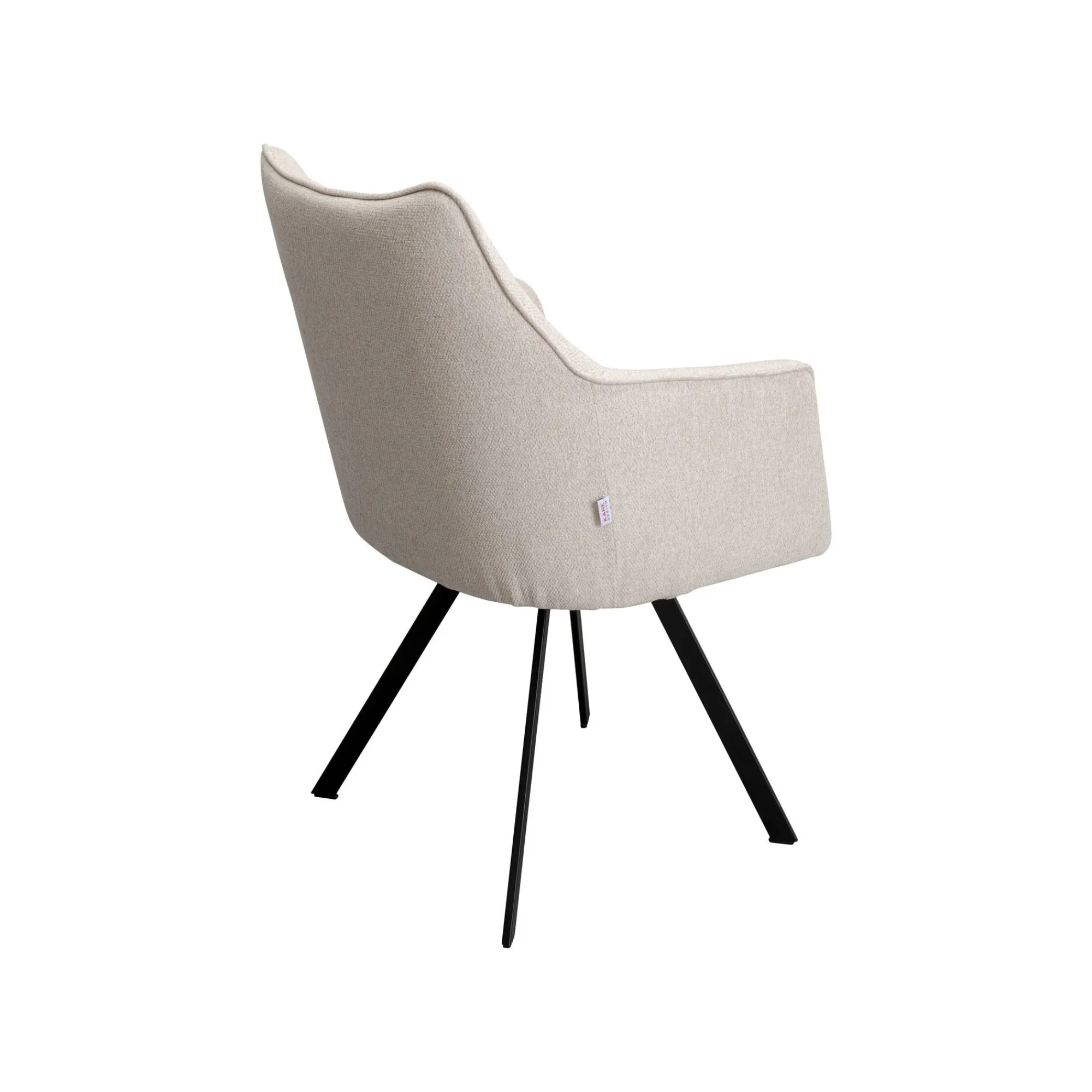 KARE Design Chaise Avec Accoudoirs Pivotante Modino Crème ^ Chaise