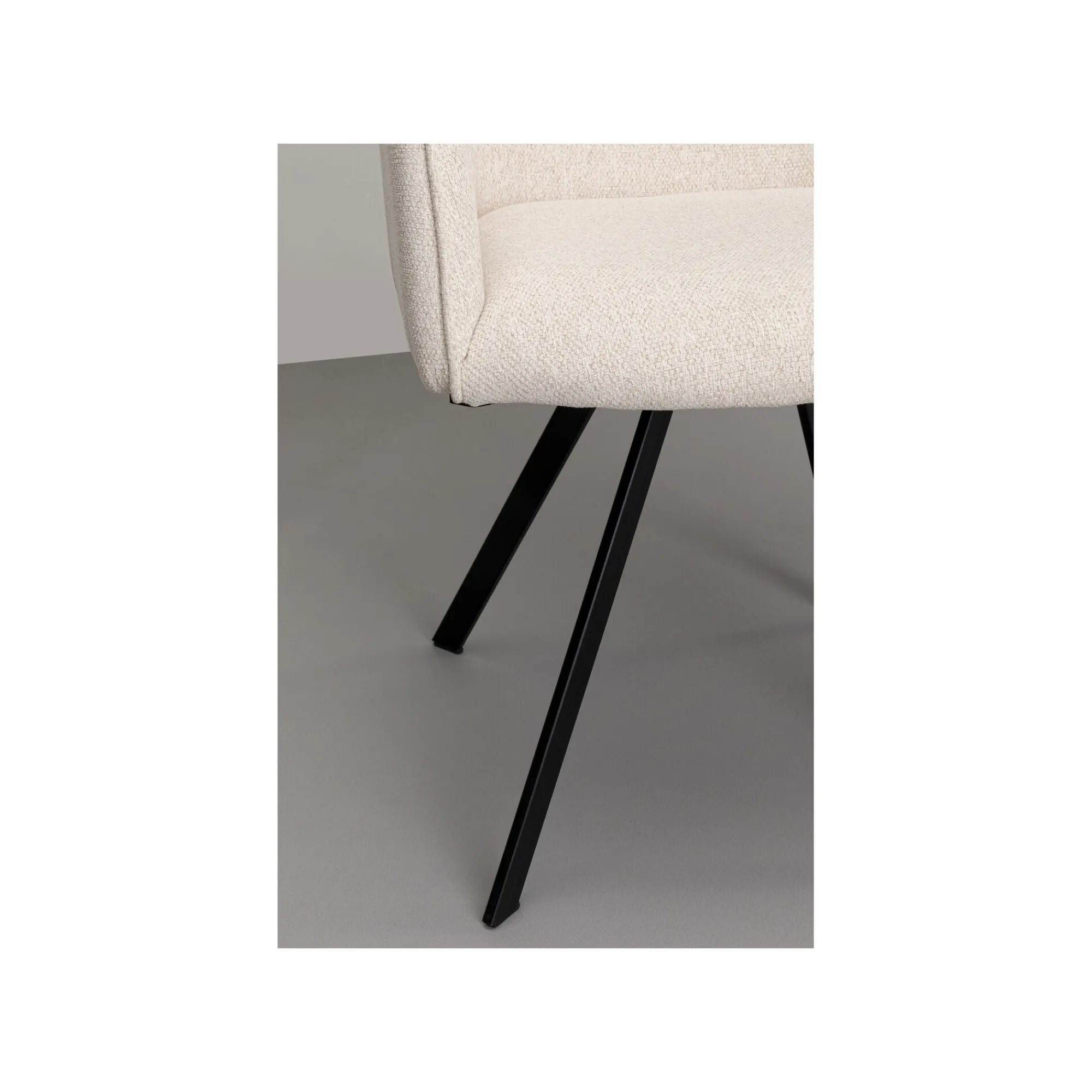 KARE Design Chaise Avec Accoudoirs Pivotante Modino Crème ^ Chaise