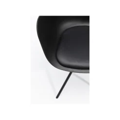 KARE Design Chaise Avec Accoudoirs Pivotante Bel Air Noire ^ Chaise