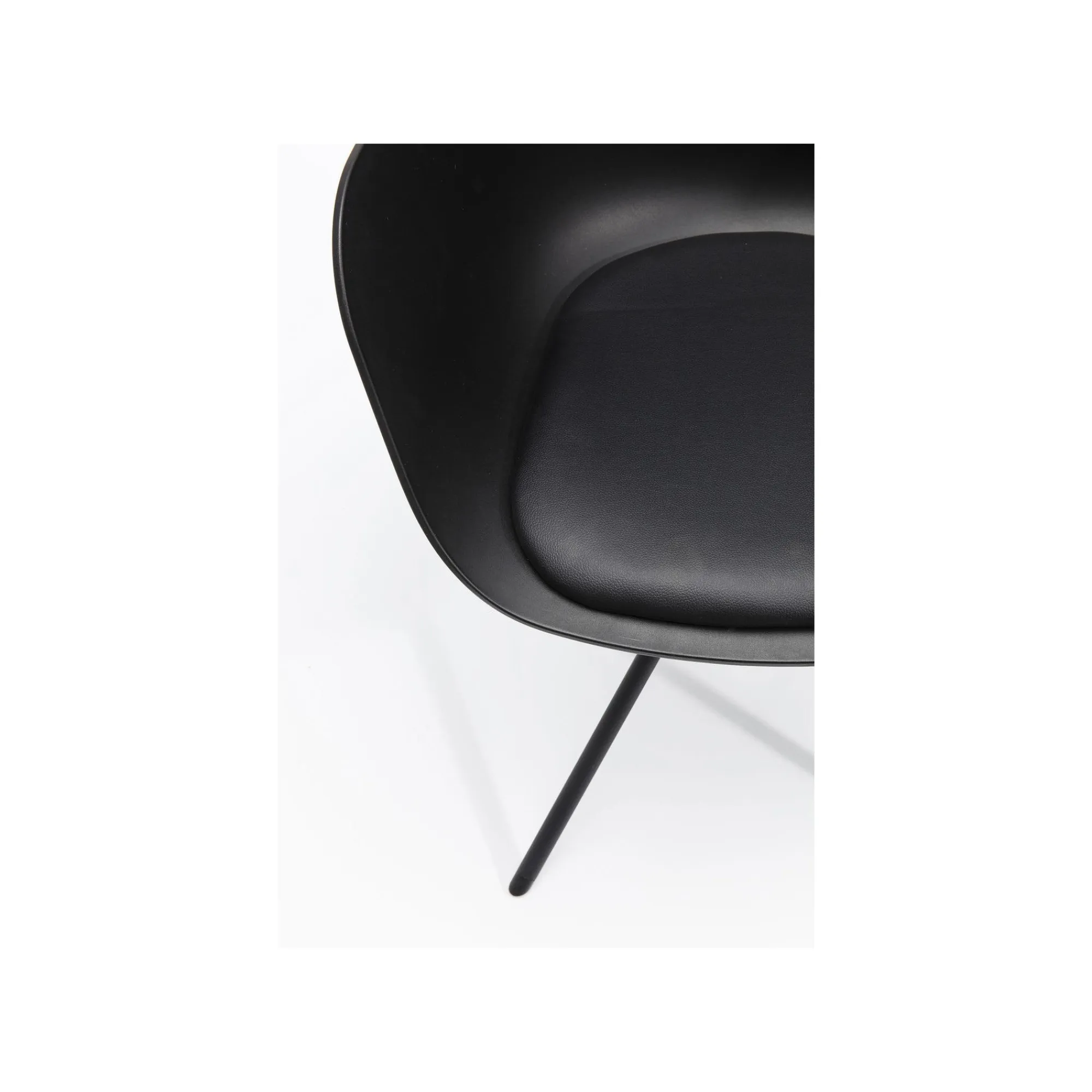 KARE Design Chaise Avec Accoudoirs Pivotante Bel Air Noire ^ Chaise