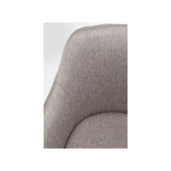 KARE Design Chaise Avec Accoudoirs Pivotante Lady Loco Taupe ^ Chaise