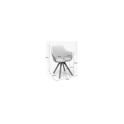 KARE Design Chaise Avec Accoudoirs Pivotante Lady Loco Taupe ^ Chaise