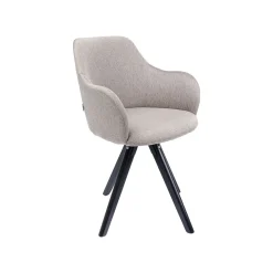 KARE Design Chaise Avec Accoudoirs Pivotante Lady Loco Taupe ^ Chaise