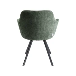 KARE Design Chaise Avec Accoudoirs Pivotante Lady Loco Coco Verte ^ Chaise
