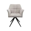 KARE Design Chaise Avec Accoudoirs Pivotante Thinktank Grise ^ Chaise De Bureau|Chaise