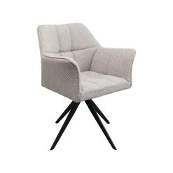 KARE Design Chaise Avec Accoudoirs Pivotante Thinktank Grise ^ Chaise De Bureau|Chaise