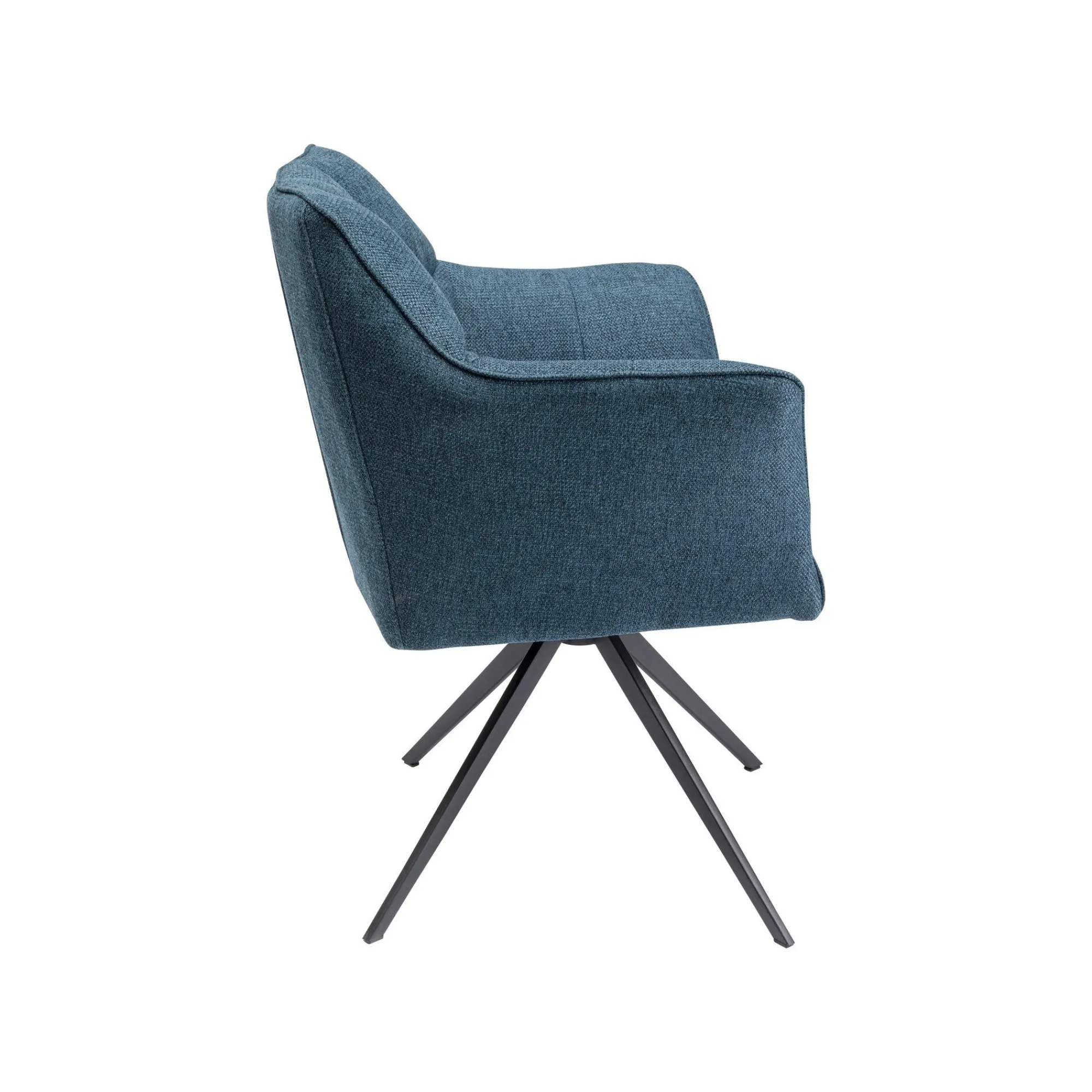 KARE Design Chaise Avec Accoudoirs Pivotante Thinktank Bleue ^ Chaise