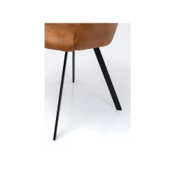 KARE Design Chaise Avec Accoudoirs Pivotante Coco Marron ^ Chaise