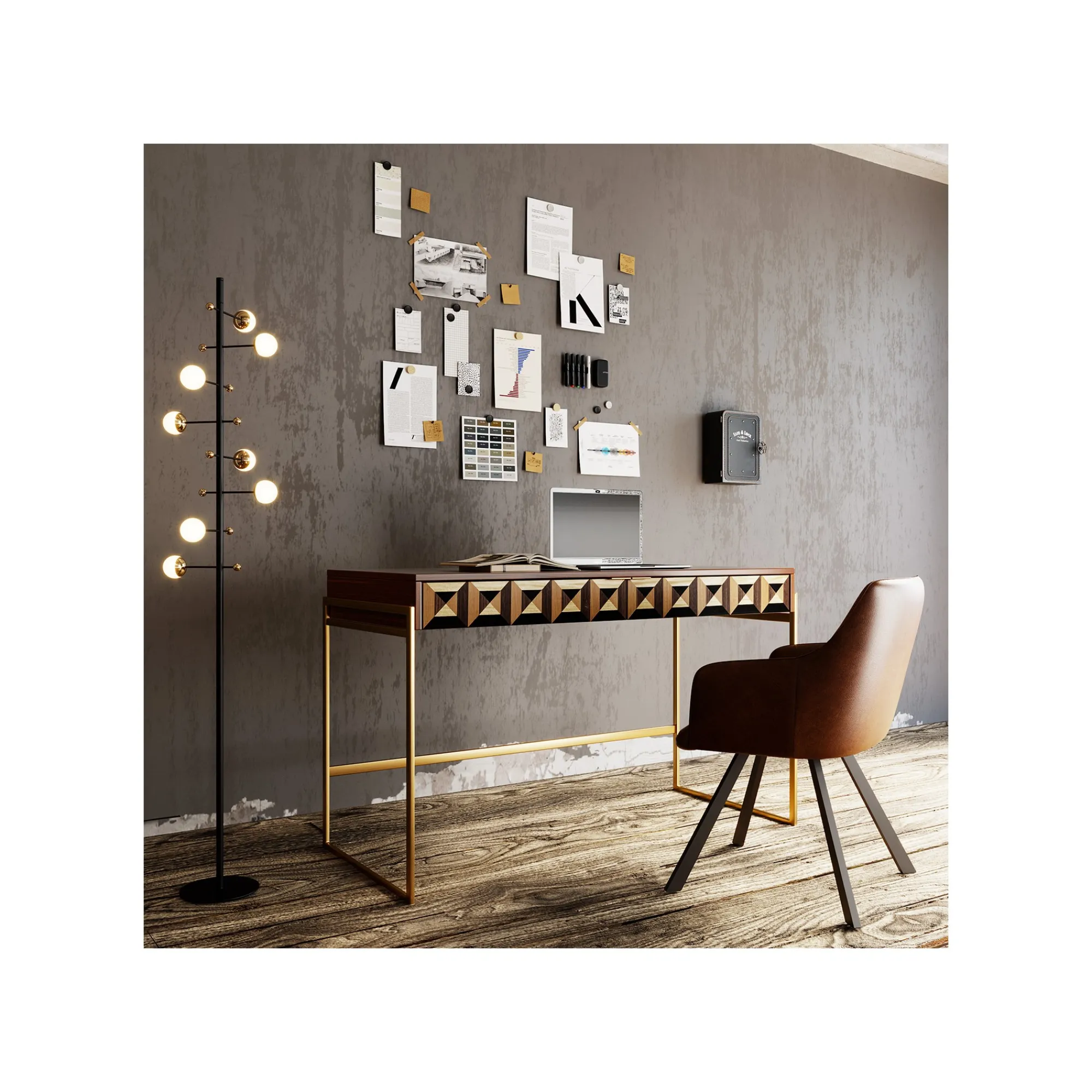 KARE Design Chaise Avec Accoudoirs Pivotante Coco Marron ^ Chaise