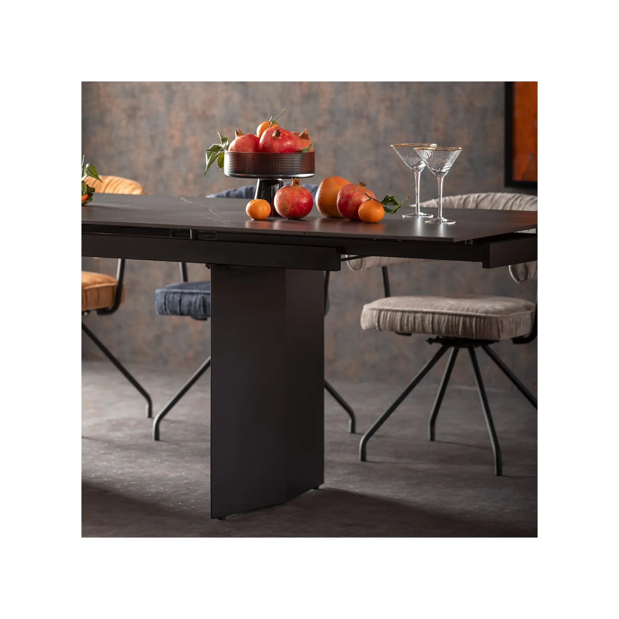 KARE Design Chaise Avec Accoudoirs Pivotante Arabella Grise ^ Chaise