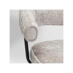 KARE Design Chaise Avec Accoudoirs Pivotante Arabella Grise ^ Chaise