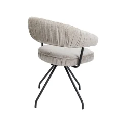 KARE Design Chaise Avec Accoudoirs Pivotante Arabella Grise ^ Chaise