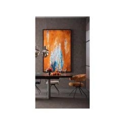 KARE Design Chaise Avec Accoudoirs Pivotante Arabella Orange ^ Chaise