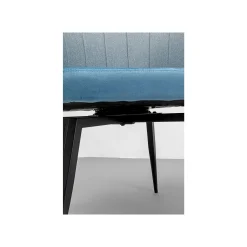KARE Design Chaise Avec Accoudoirs Pivotante Merida Bleue ^ Chaise