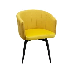 KARE Design Chaise Avec Accoudoirs Pivotante Merida Jaune ^ Chaise