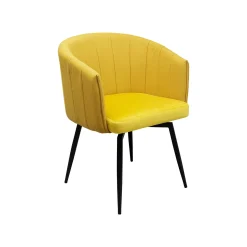 KARE Design Chaise Avec Accoudoirs Pivotante Merida Jaune ^ Chaise
