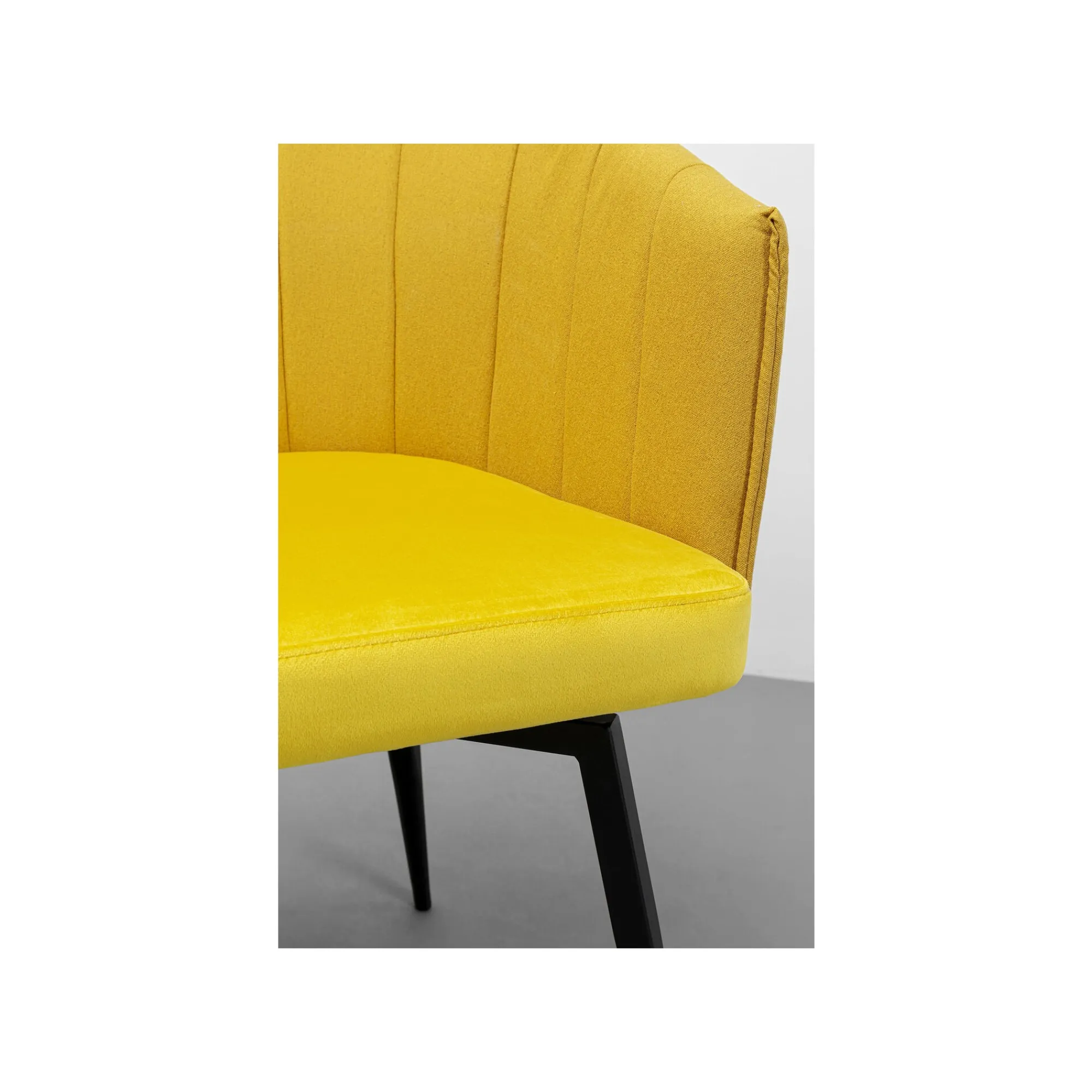 KARE Design Chaise Avec Accoudoirs Pivotante Merida Jaune ^ Chaise