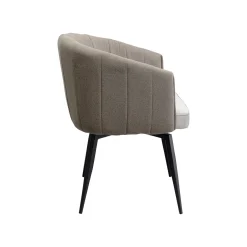 KARE Design Chaise Avec Accoudoirs Pivotante Merida Grise ^ Chaise