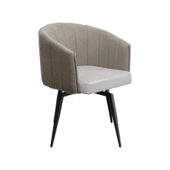 KARE Design Chaise Avec Accoudoirs Pivotante Merida Grise ^ Chaise