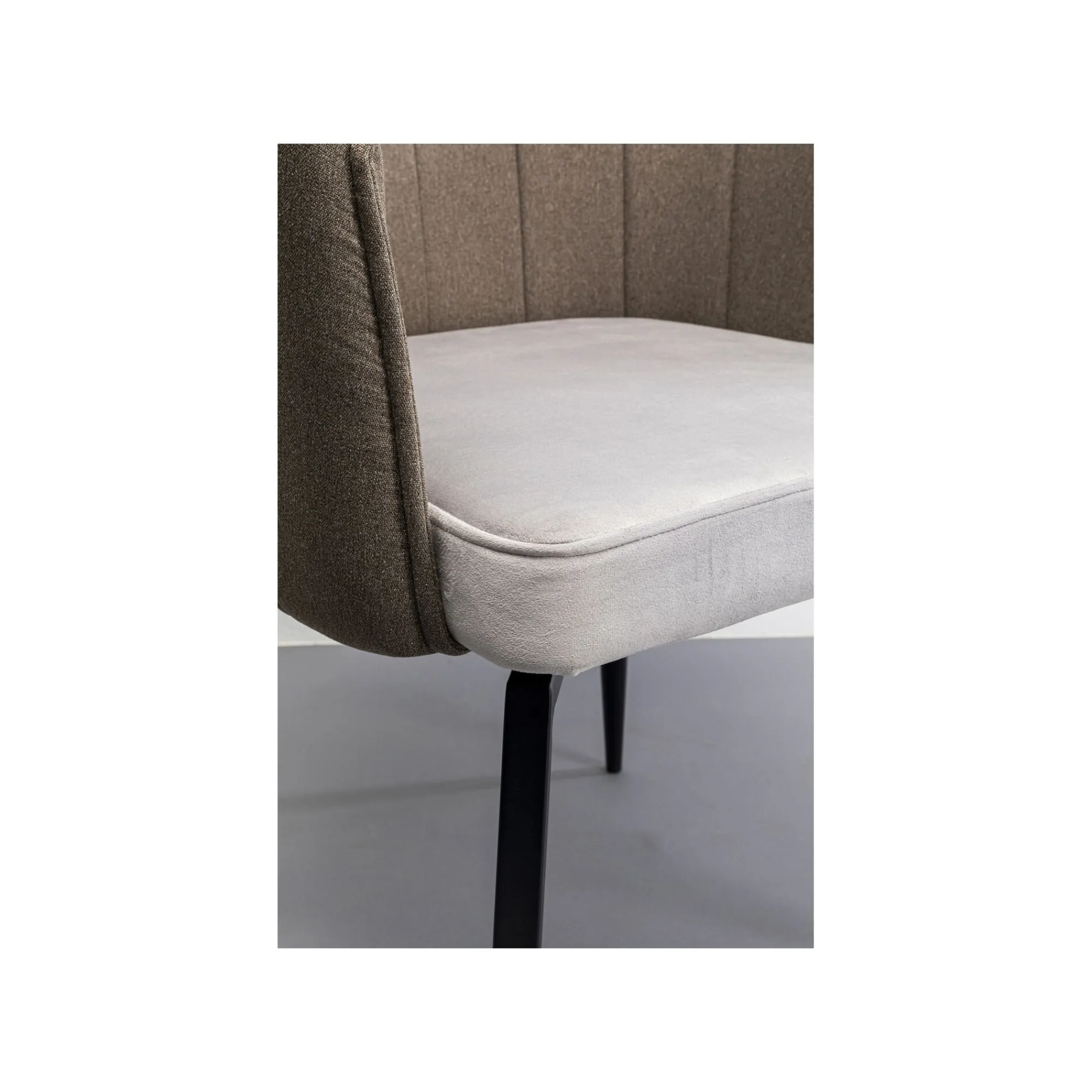 KARE Design Chaise Avec Accoudoirs Pivotante Merida Grise ^ Chaise