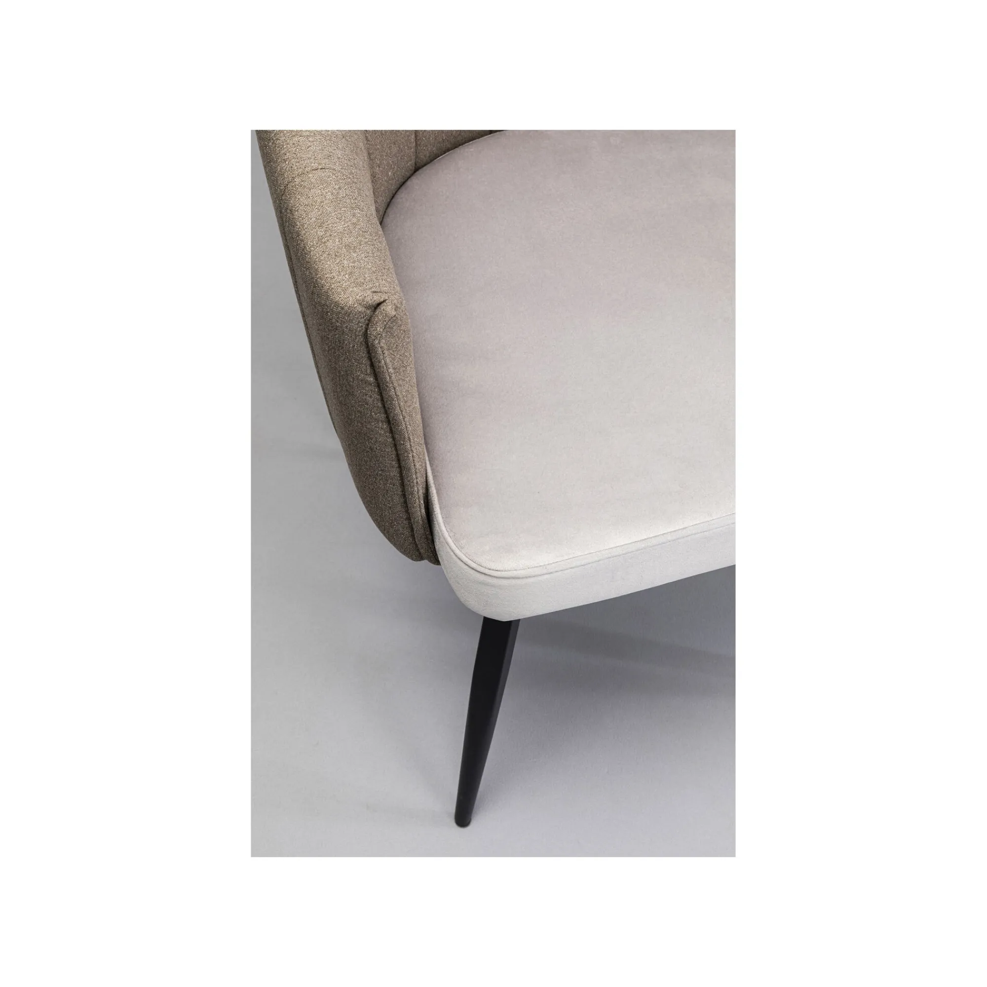 KARE Design Chaise Avec Accoudoirs Pivotante Merida Grise ^ Chaise