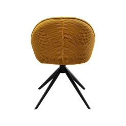 KARE Design Chaise Avec Accoudoirs Pivotante Carlito Mesh Jaune ^ Chaise