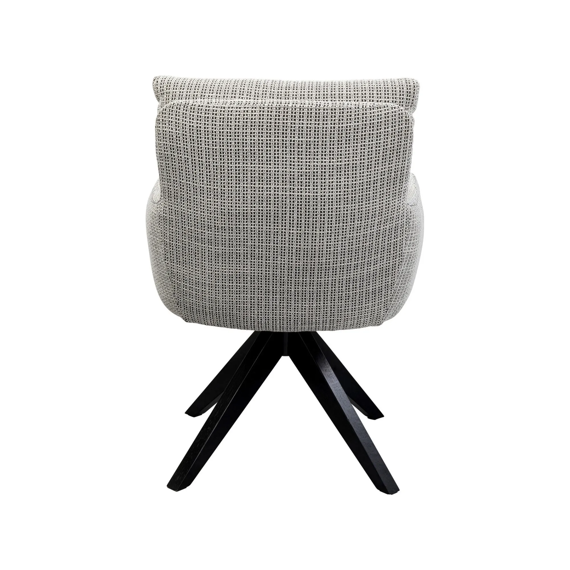 KARE Design Chaise Avec Accoudoirs Pivotante Bosse Noire Et Blanche ^ Chaise