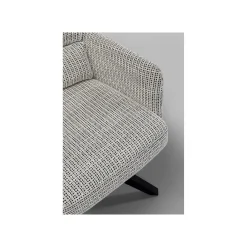 KARE Design Chaise Avec Accoudoirs Pivotante Bosse Noire Et Blanche ^ Chaise