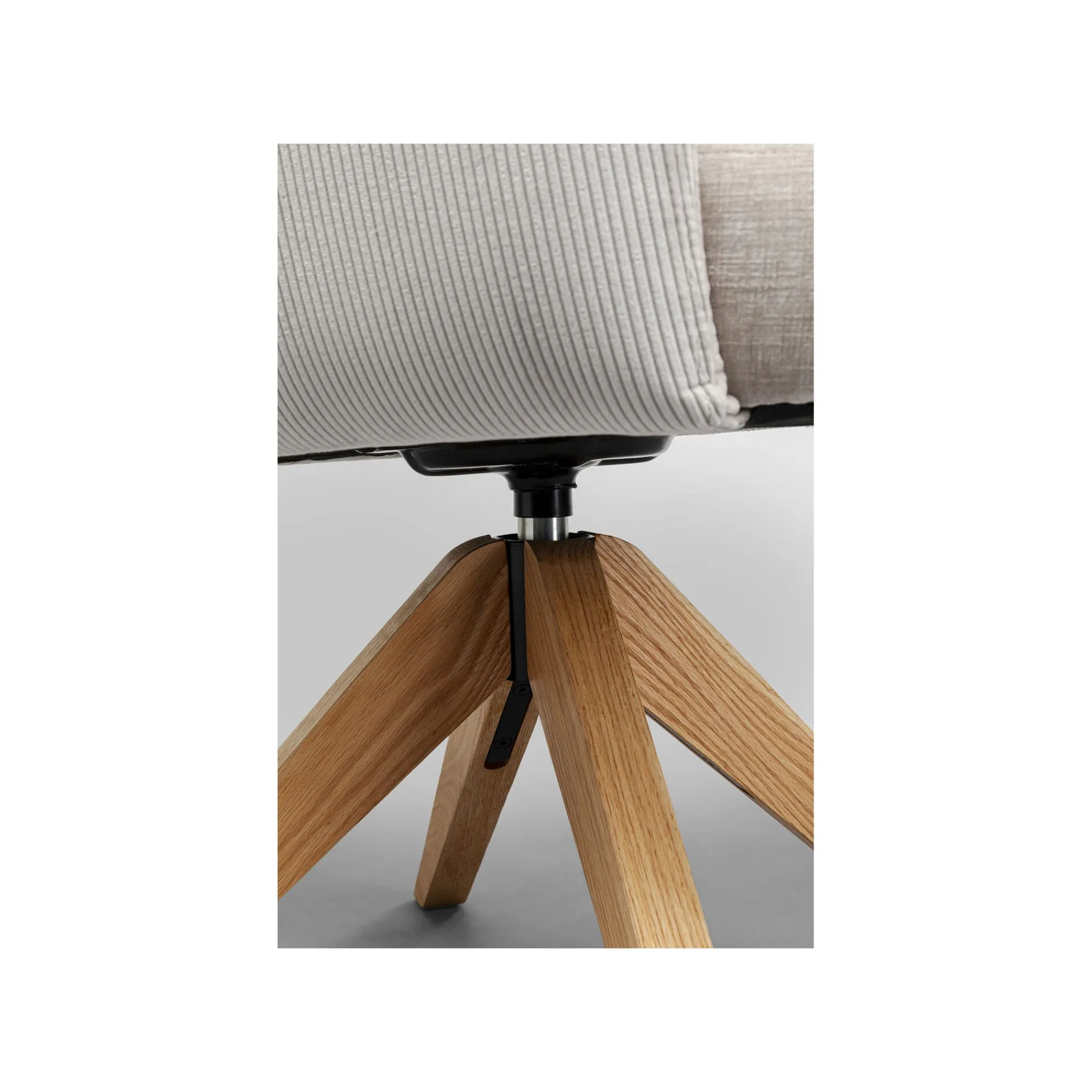 KARE Design Chaise Avec Accoudoirs Pivotante Bosse Crème ^ Chaise