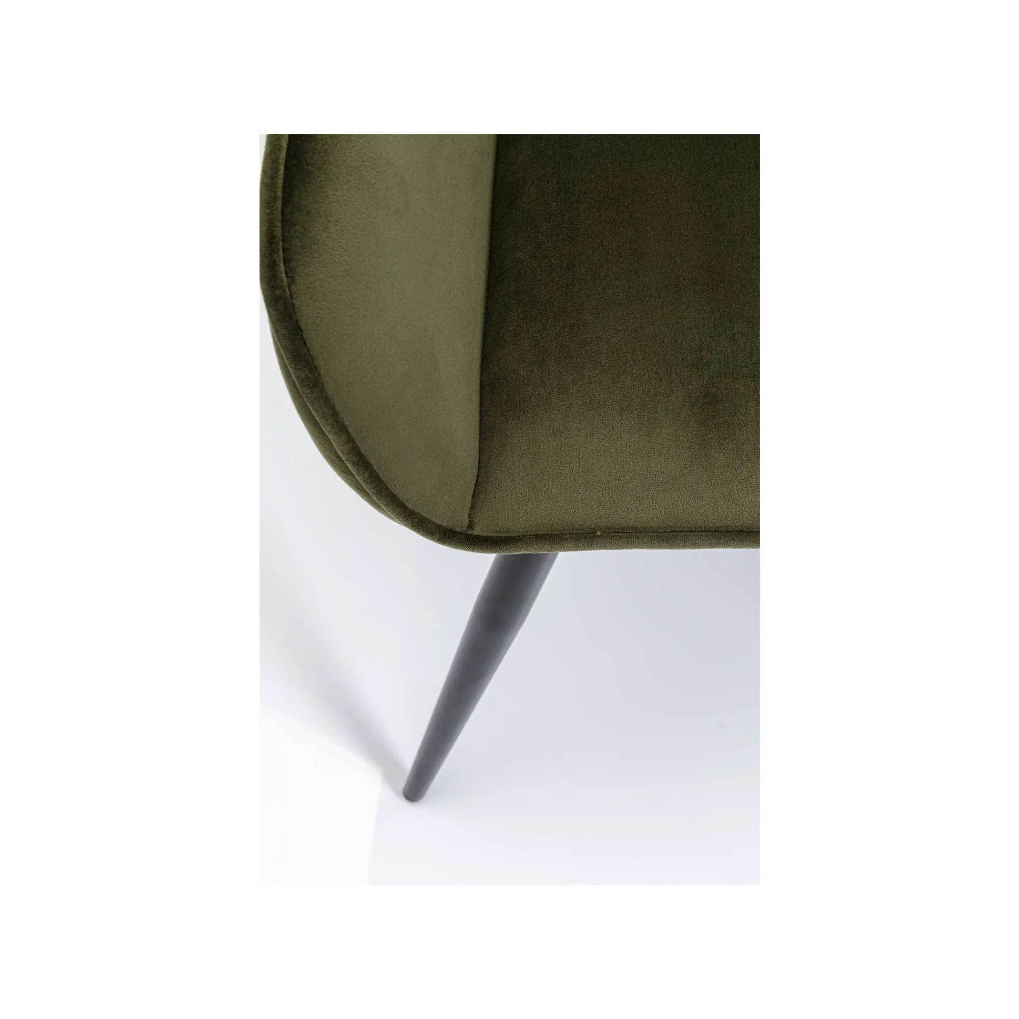 KARE Design Chaise Avec Accoudoirs San Francisco Velours Vert Foncé ^ Chaise