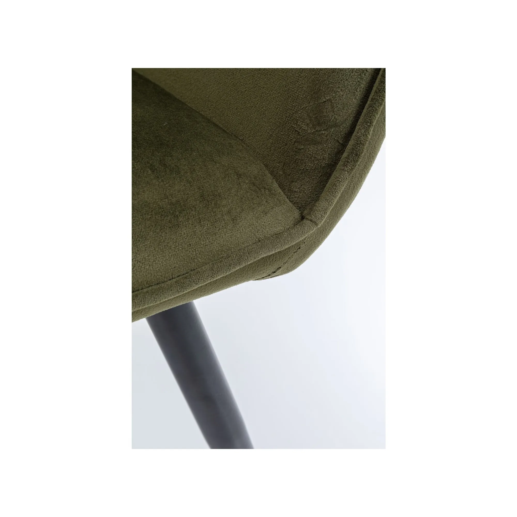 KARE Design Chaise Avec Accoudoirs San Francisco Velours Vert Foncé ^ Chaise