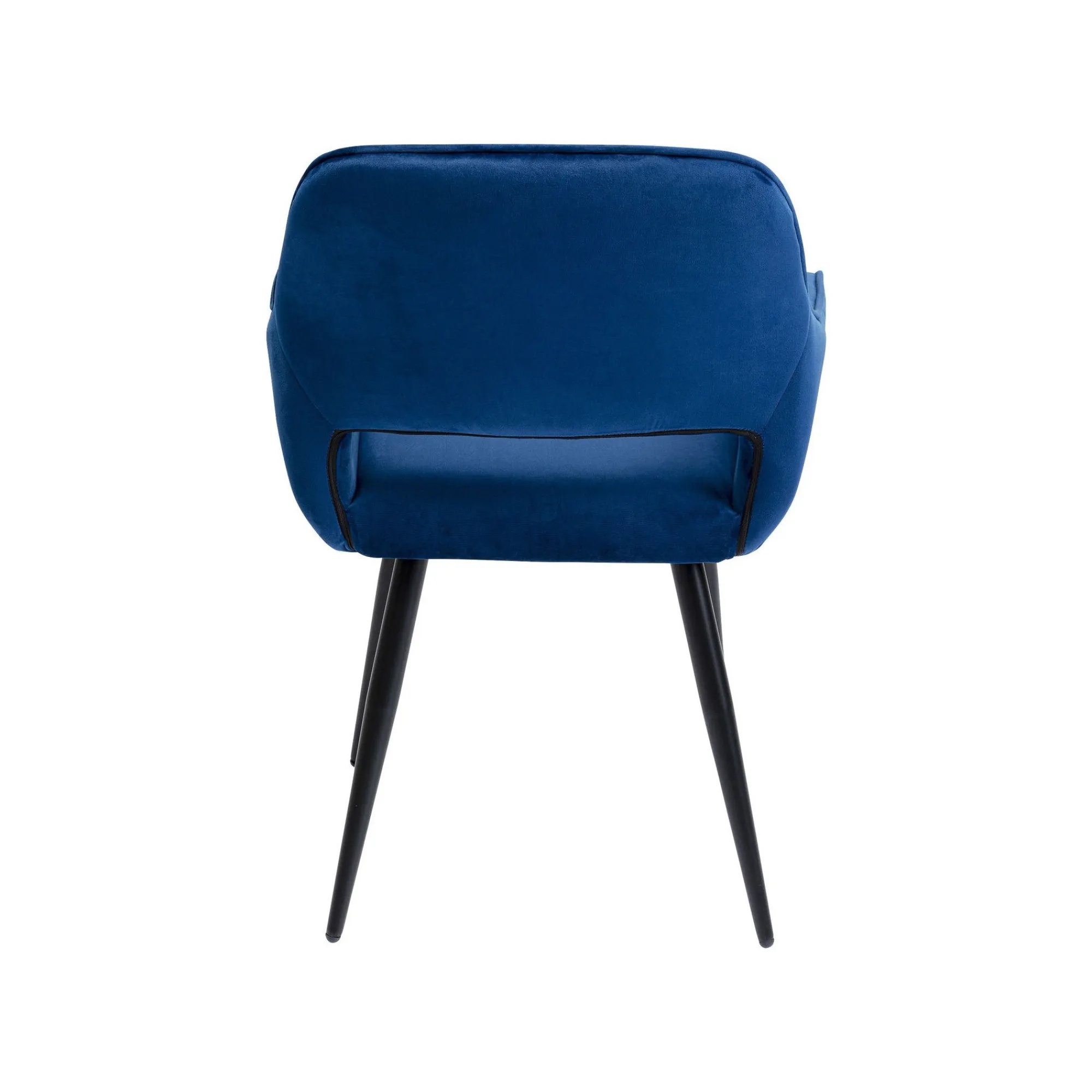 KARE Design Chaise Avec Accoudoirs San Francisco Velours Bleu Pétrole ^ Chaise