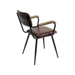 KARE Design Chaise Avec Accoudoirs Salsa Marron ^ Chaise