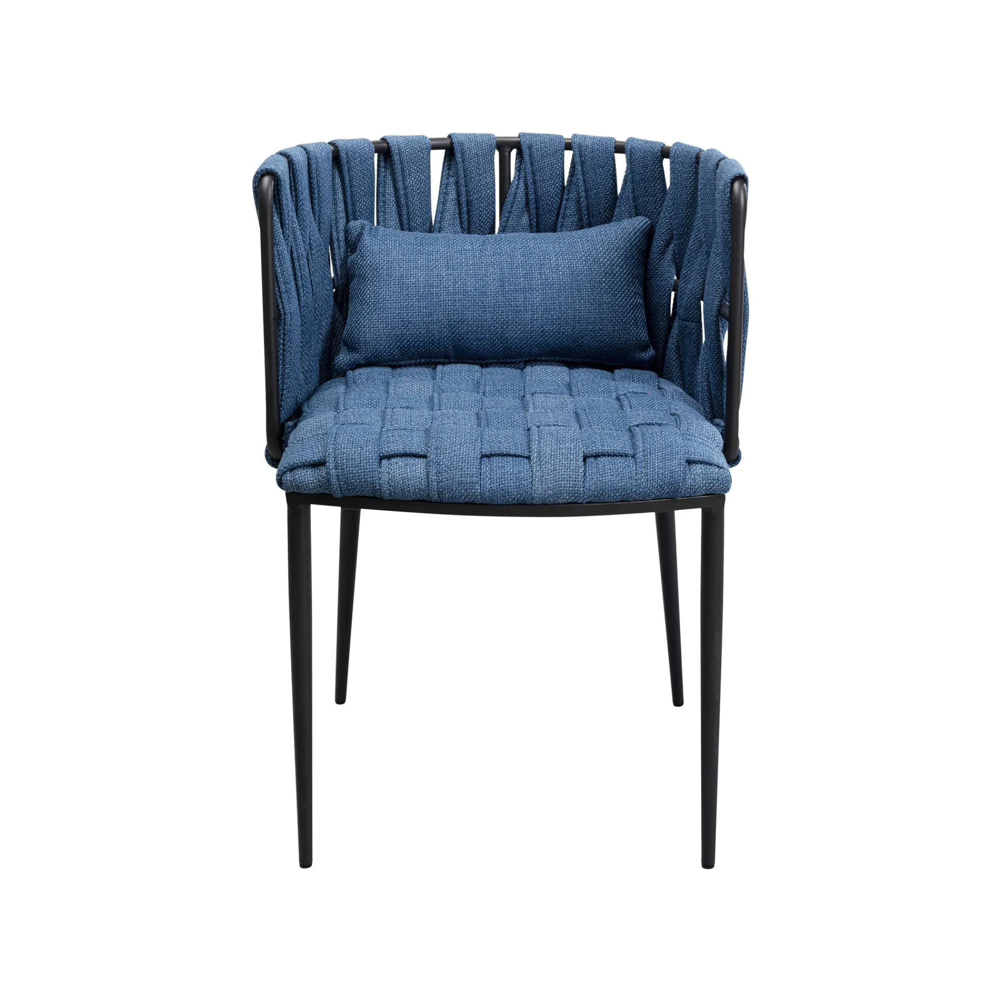KARE Design Chaise Avec Accoudoirs Saluti Bleue ^ Chaise