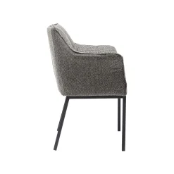 KARE Design Chaise Avec Accoudoirs Thinktank Grise ^ Chaise