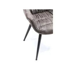 KARE Design Chaise Avec Accoudoirs Thelma Grise ^ Chaise