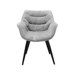KARE Design Chaise Avec Accoudoirs Thelma Melange Grise ^ Chaise