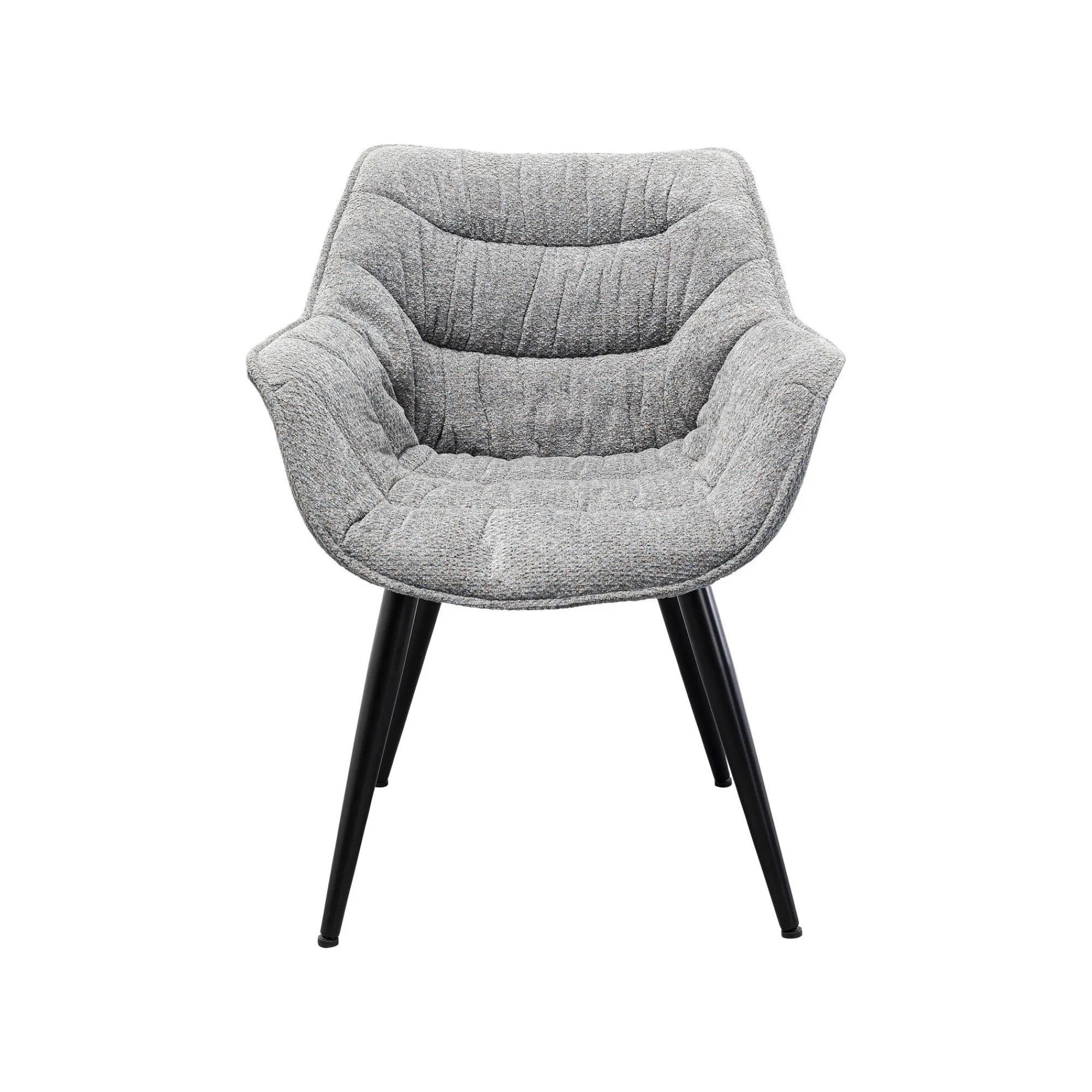 KARE Design Chaise Avec Accoudoirs Thelma Melange Grise ^ Chaise