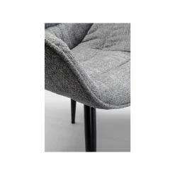 KARE Design Chaise Avec Accoudoirs Thelma Melange Grise ^ Chaise