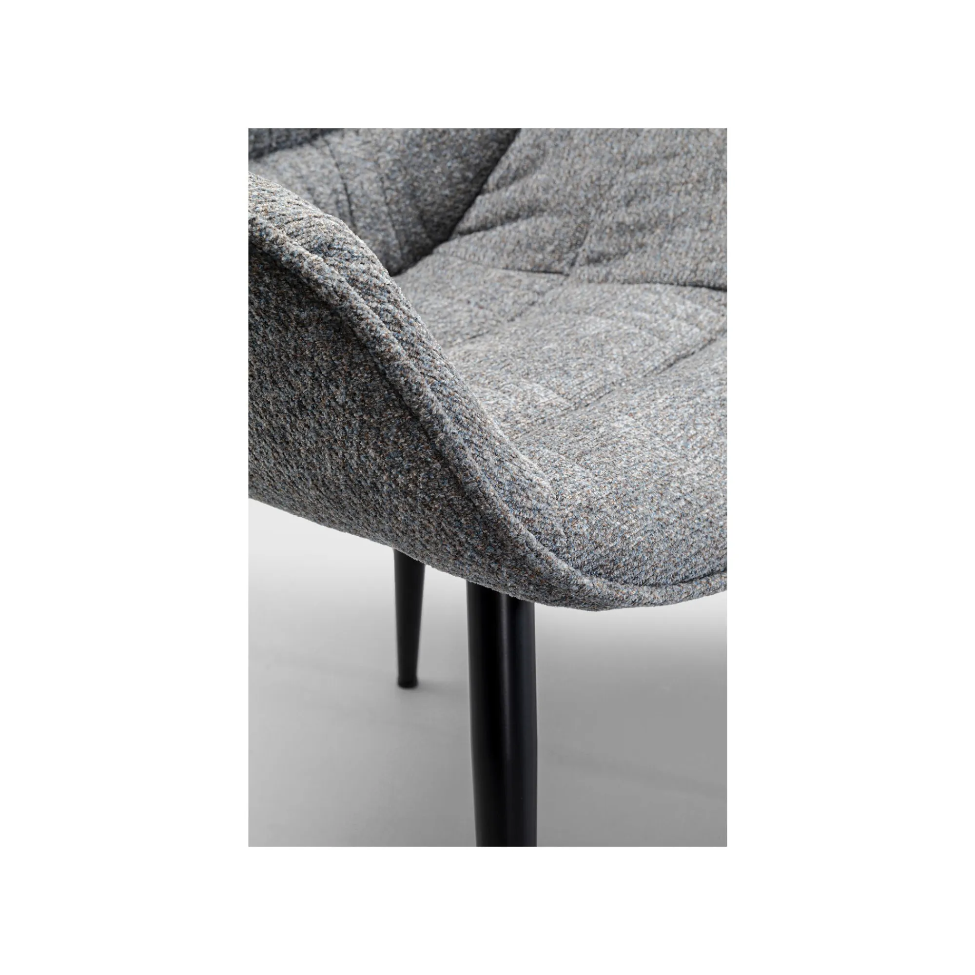KARE Design Chaise Avec Accoudoirs Thelma Melange Grise ^ Chaise